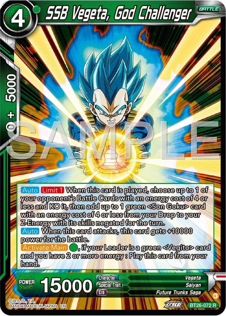 SSB Vegeta, God Challenger (BT26-072) [Ultimate Advent] | Event Horizon Hobbies CA