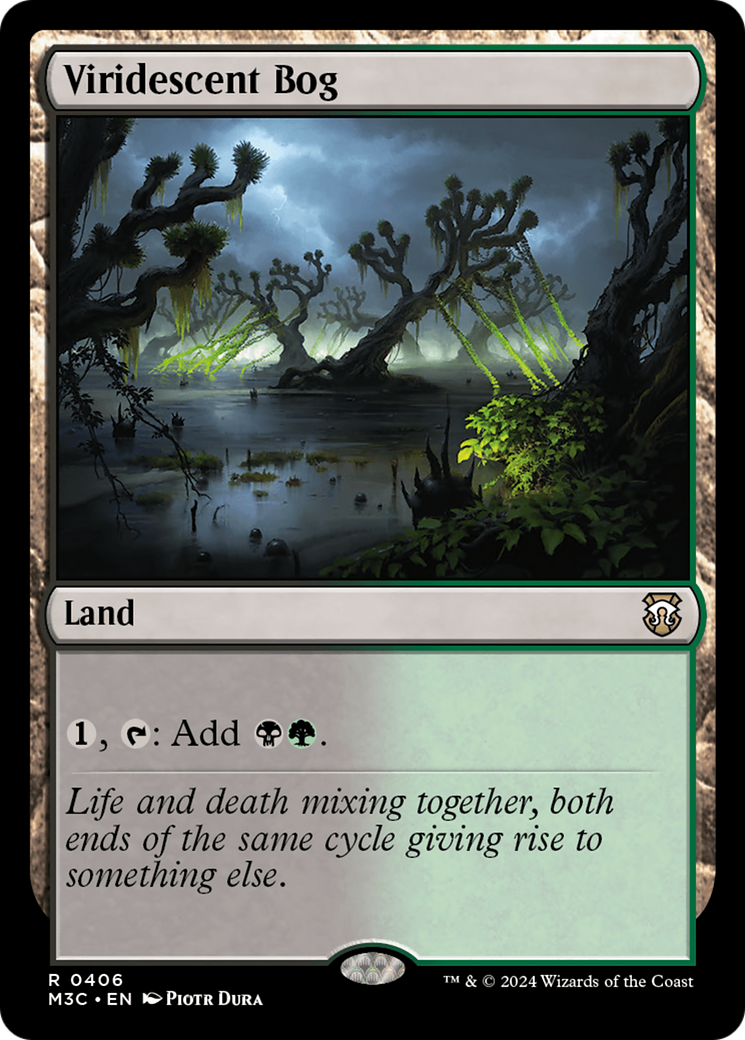 Viridescent Bog (Ripple Foil) [Modern Horizons 3 Commander] | Event Horizon Hobbies CA