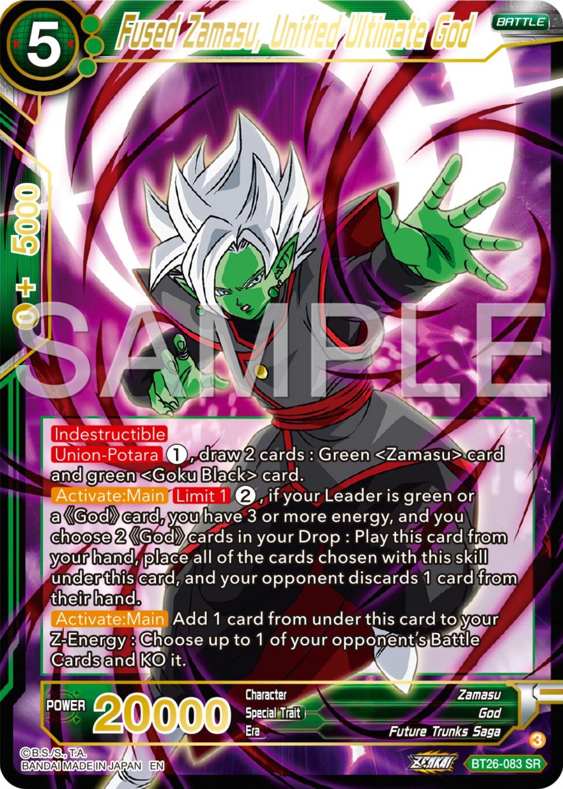 Fused Zamasu, Unified Ultimate God (BT26-083) [Ultimate Advent] | Event Horizon Hobbies CA