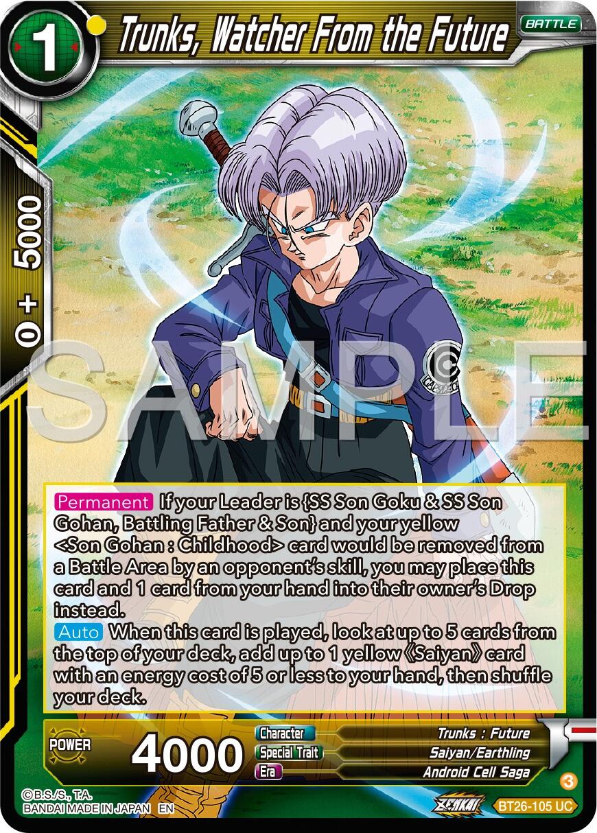 Trunks, Watcher From the Future (BT26-105) [Ultimate Advent] | Event Horizon Hobbies CA