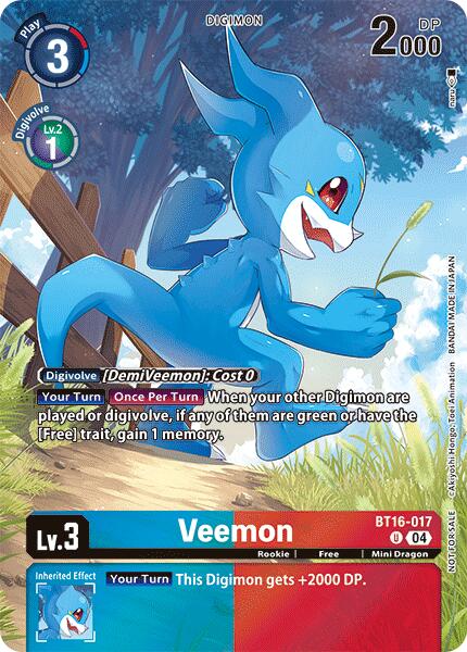 Veemon [BT16-017] (Legend Pack 2024) [Beginning Observer] | Event Horizon Hobbies CA