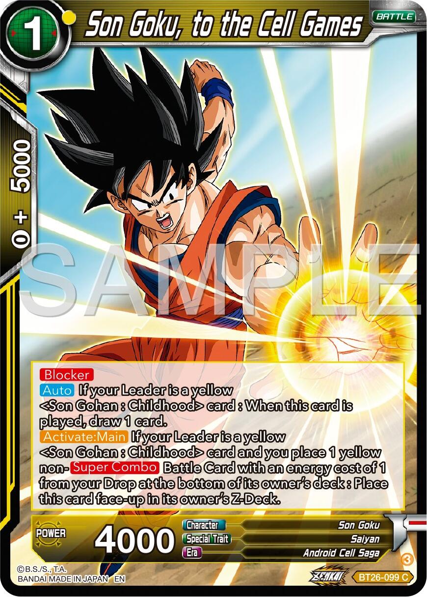 Son Goku, to the Cell Games (BT26-099) [Ultimate Advent] | Event Horizon Hobbies CA