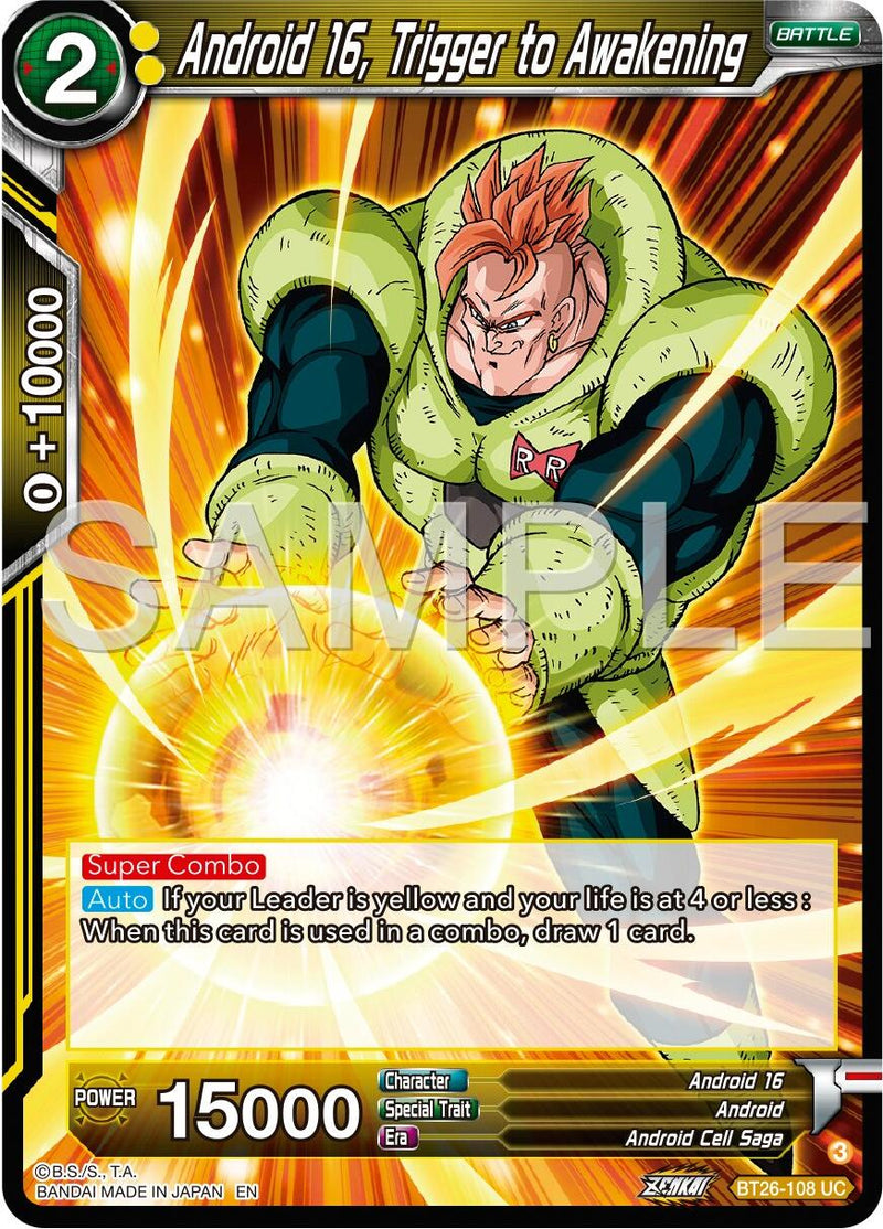 Android 16, Trigger to Awakening (BT26-108) [Ultimate Advent]