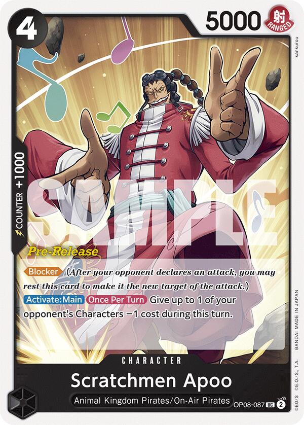 Scratchmen Apoo [Two Legends Pre-Release Cards] | Event Horizon Hobbies CA