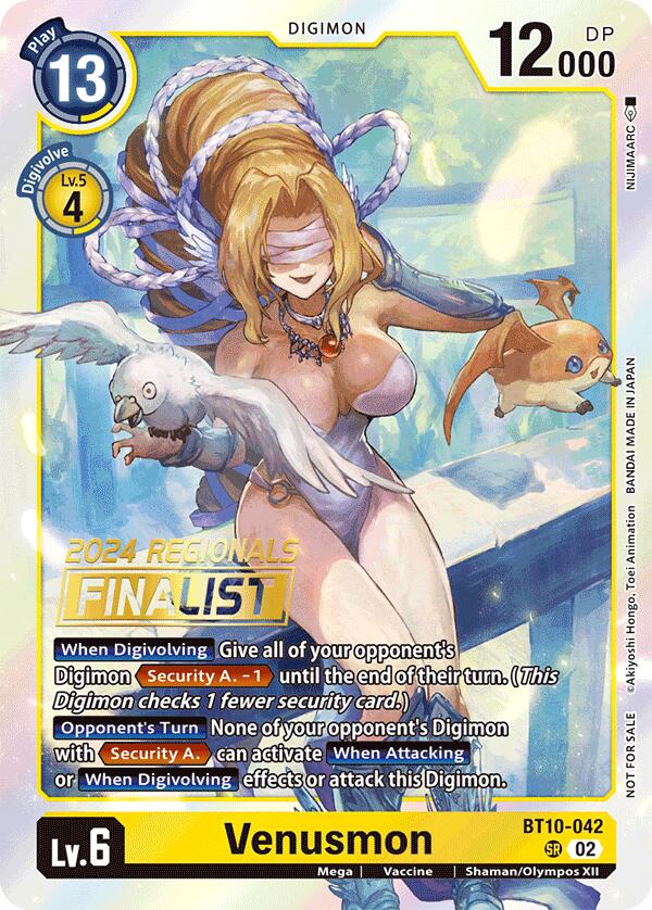 Venusmon [BT10-042] (2024 Regionals Finalist) [Xros Encounter] | Event Horizon Hobbies CA