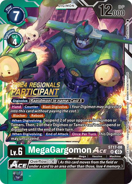 MegaGargomon ACE [ST17-08] (2024 Regionals Participant) [Starter Deck: Double Typhoon Advanced Deck Set] | Event Horizon Hobbies CA