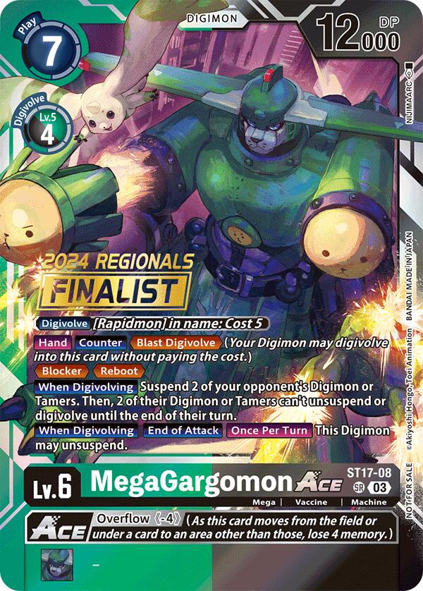 MegaGargomon ACE [ST17-08] (2024 Regionals Finalist) [Starter Deck: Double Typhoon Advanced Deck Set] | Event Horizon Hobbies CA