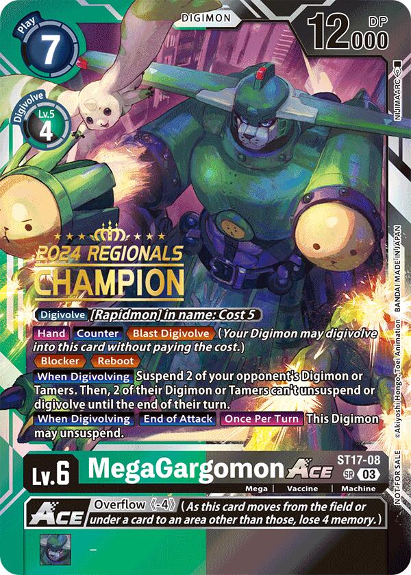 MegaGargomon ACE [ST17-08] (2024 Regionals Champion) [Starter Deck: Double Typhoon Advanced Deck Set] | Event Horizon Hobbies CA