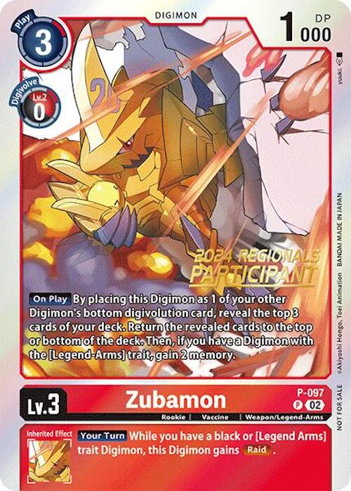 Zubamon [P-097] - P-097 (2024 Regionals Participant) [Promotional Cards] | Event Horizon Hobbies CA