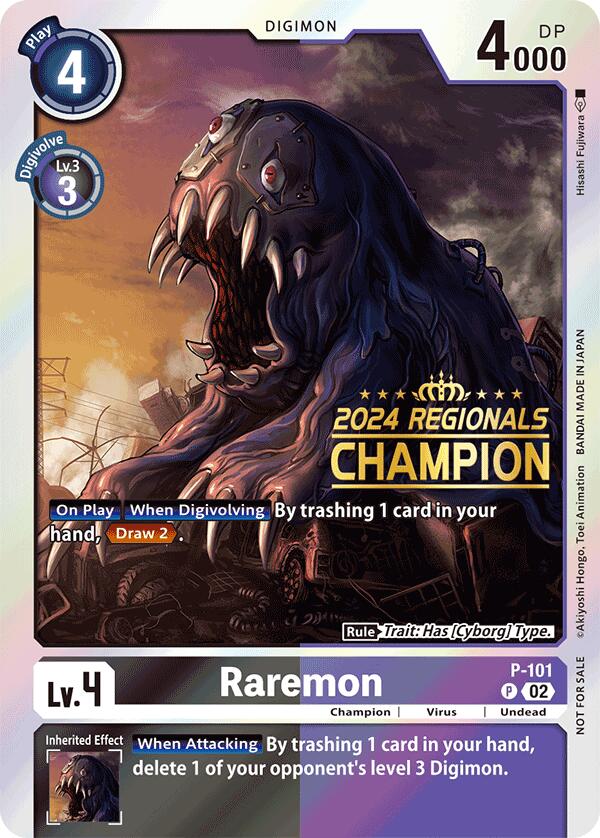 Raremon [P-101] - P-101 (2024 Regionals Champion) [Promotional Cards] | Event Horizon Hobbies CA