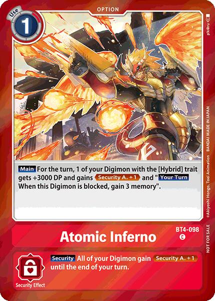 Atomic Inferno [BT4-098] (Event Pack 7) [Great Legend] | Event Horizon Hobbies CA