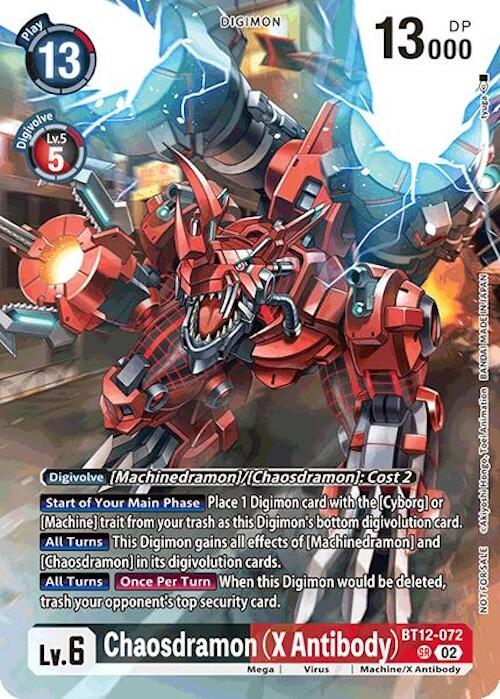 Chaosdramon [BT12-072] (X Antibody - Event Pack 7) [Across Time] | Event Horizon Hobbies CA