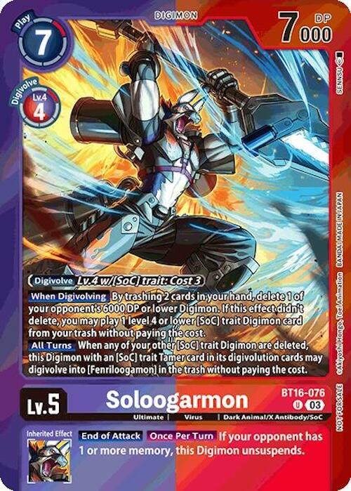 Soloogarmon [BT16-076] (Event Pack 7) [Beginning Observer] | Event Horizon Hobbies CA