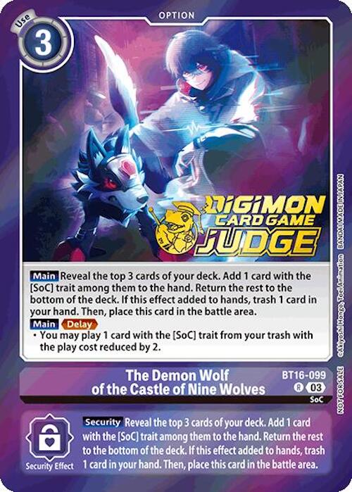 The Demon Wolf of the Castle of Nine Wolves [BT16-099] (Judge Pack 6) [Beginning Observer] | Event Horizon Hobbies CA