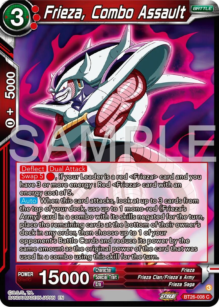 Frieza, Combo Assault (BT26-008) [Ultimate Advent] | Event Horizon Hobbies CA