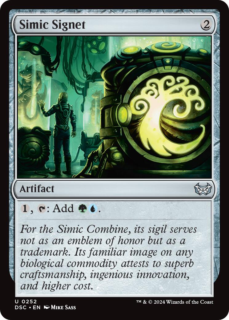 Simic Signet [Duskmourn: House of Horror Commander] | Event Horizon Hobbies CA