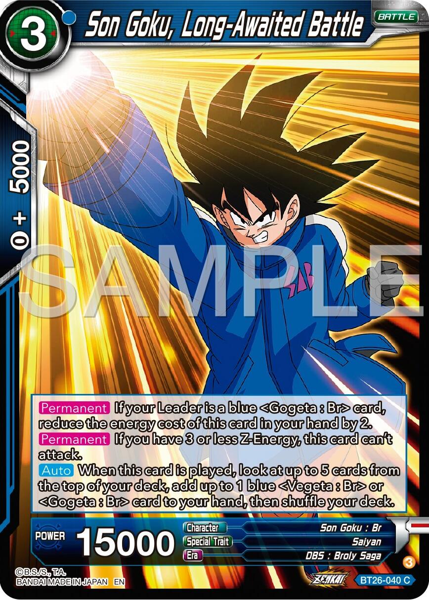 Son Goku, Long-Awaited Battle (BT26-040) [Ultimate Advent] | Event Horizon Hobbies CA