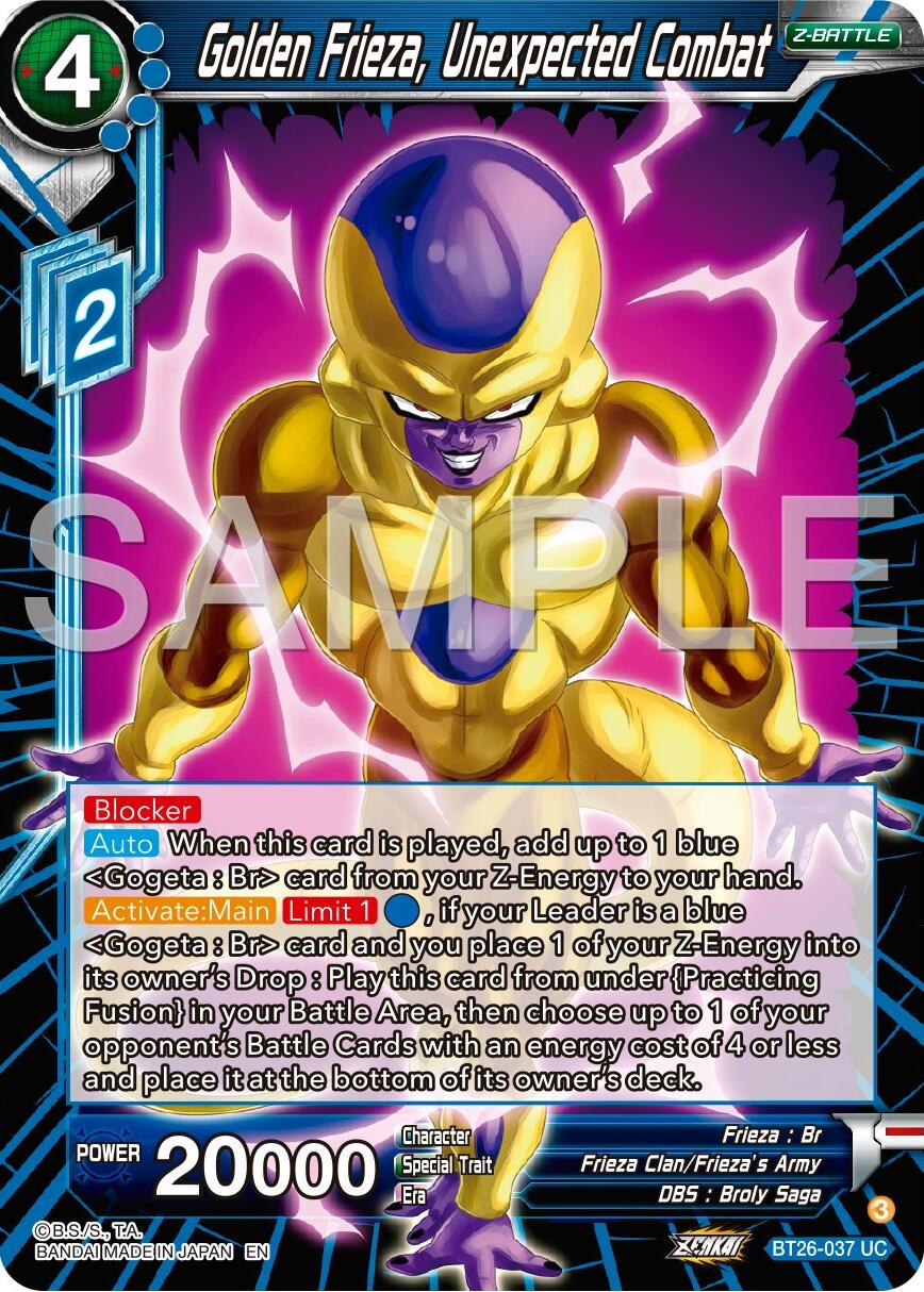 Golden Frieza, Unexpected Combat (BT26-037) [Ultimate Advent] | Event Horizon Hobbies CA