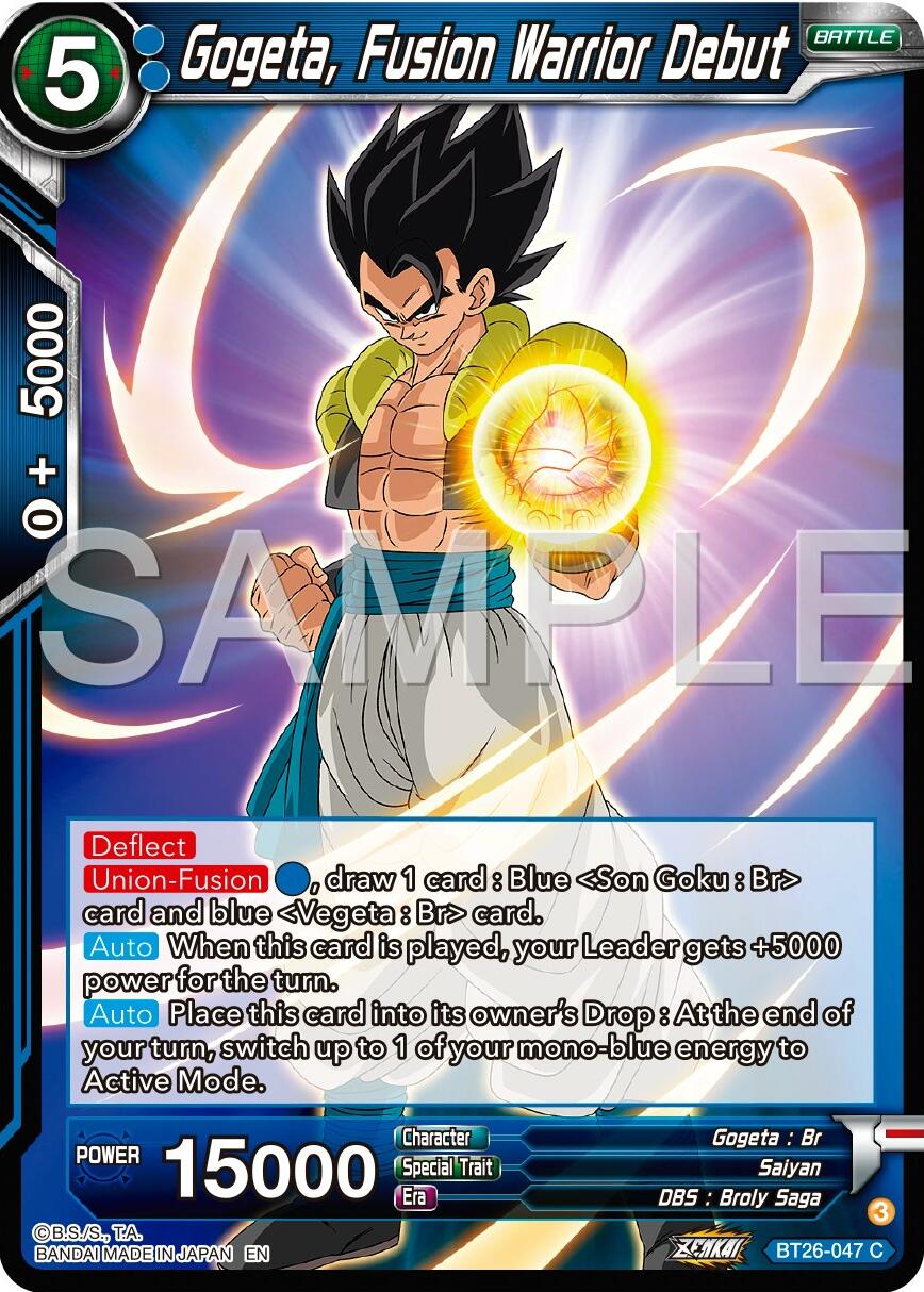 Gogeta, Fusion Warrior Debut (BT26-047) [Ultimate Advent] | Event Horizon Hobbies CA