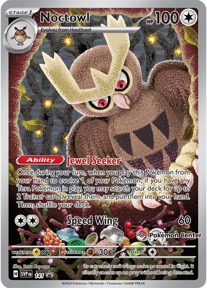 Noctowl (141) (Pokemon Center Exclusive) [Scarlet & Violet: Black Star Promos] | Event Horizon Hobbies CA