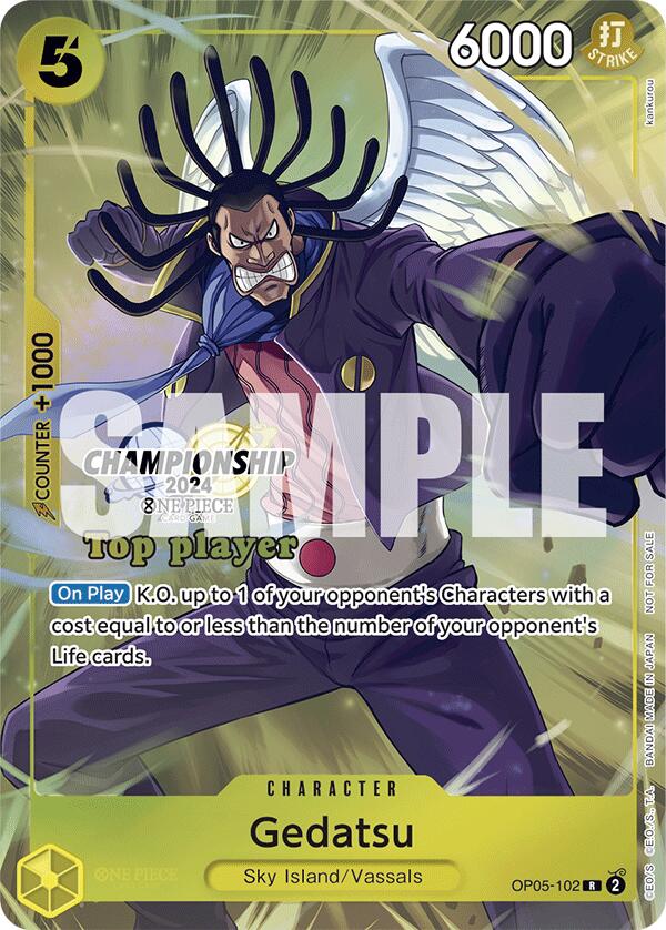 Gedatsu (Championship 2024 Top Player Pack) [One Piece Promotion Cards] | Event Horizon Hobbies CA