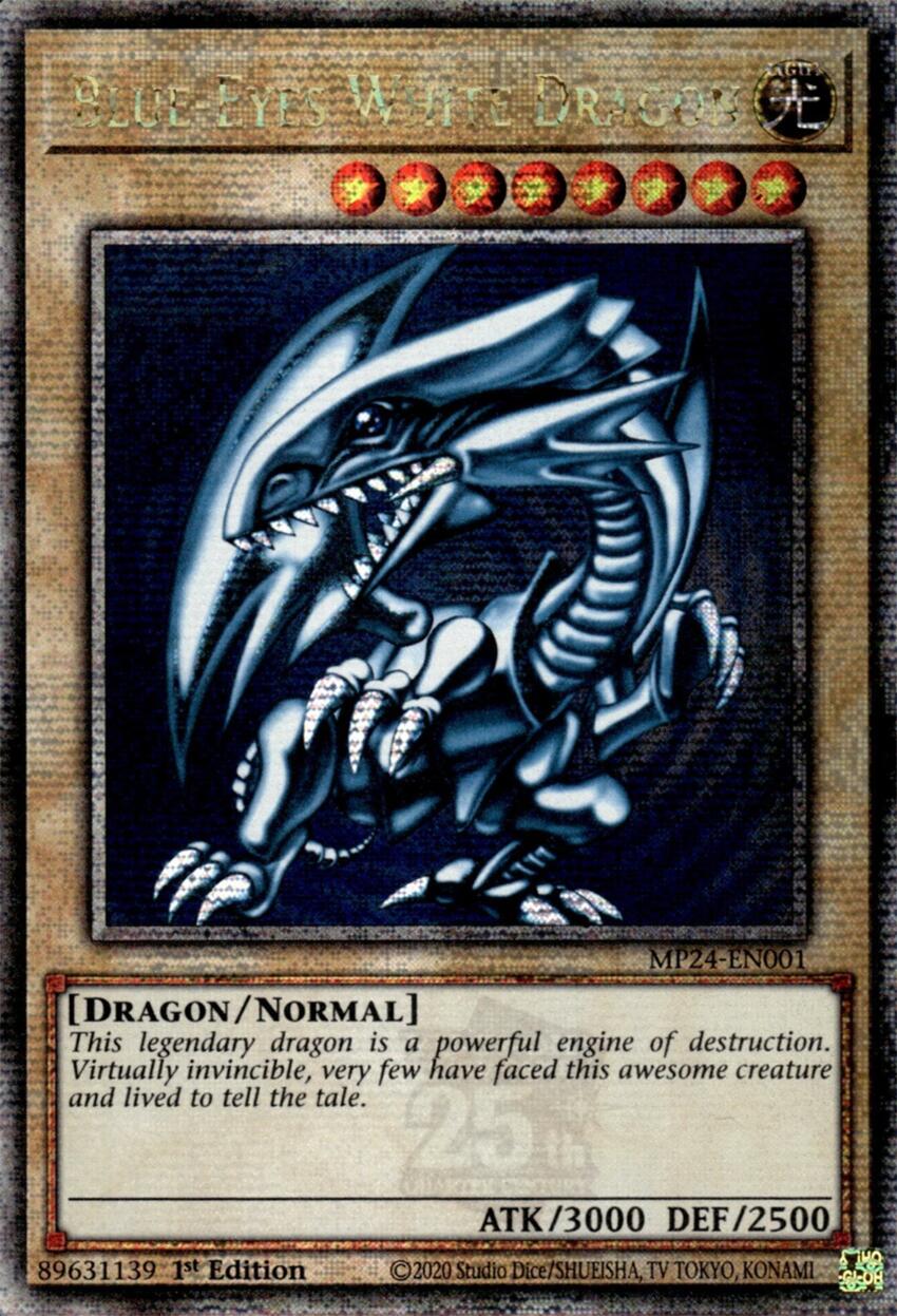 Blue-Eyes White Dragon [MP24-EN001] Quarter Century Secret Rare | Event Horizon Hobbies CA