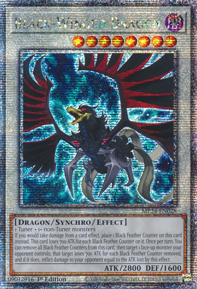 Black-Winged Dragon [MP24-EN028] Quarter Century Secret Rare | Event Horizon Hobbies CA