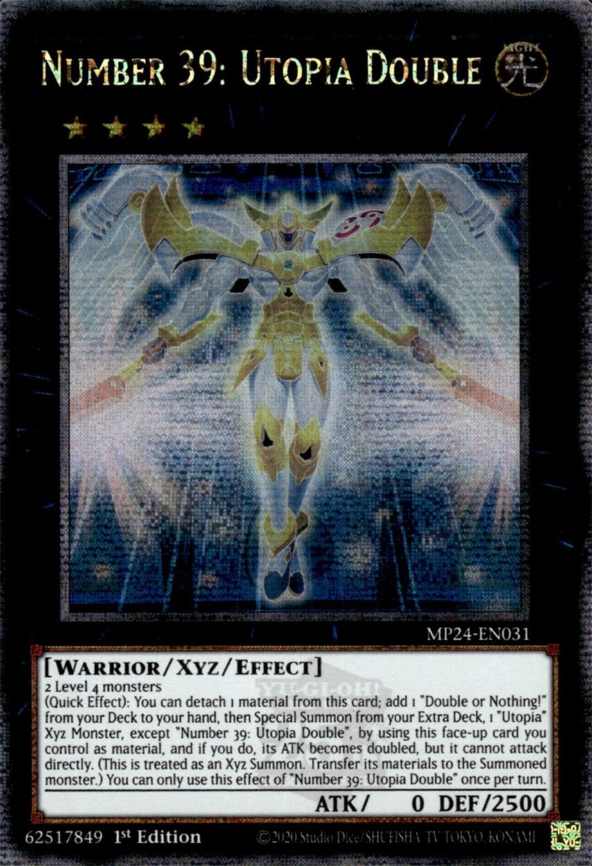 Number 39: Utopia Double [MP24-EN031] Quarter Century Secret Rare | Event Horizon Hobbies CA