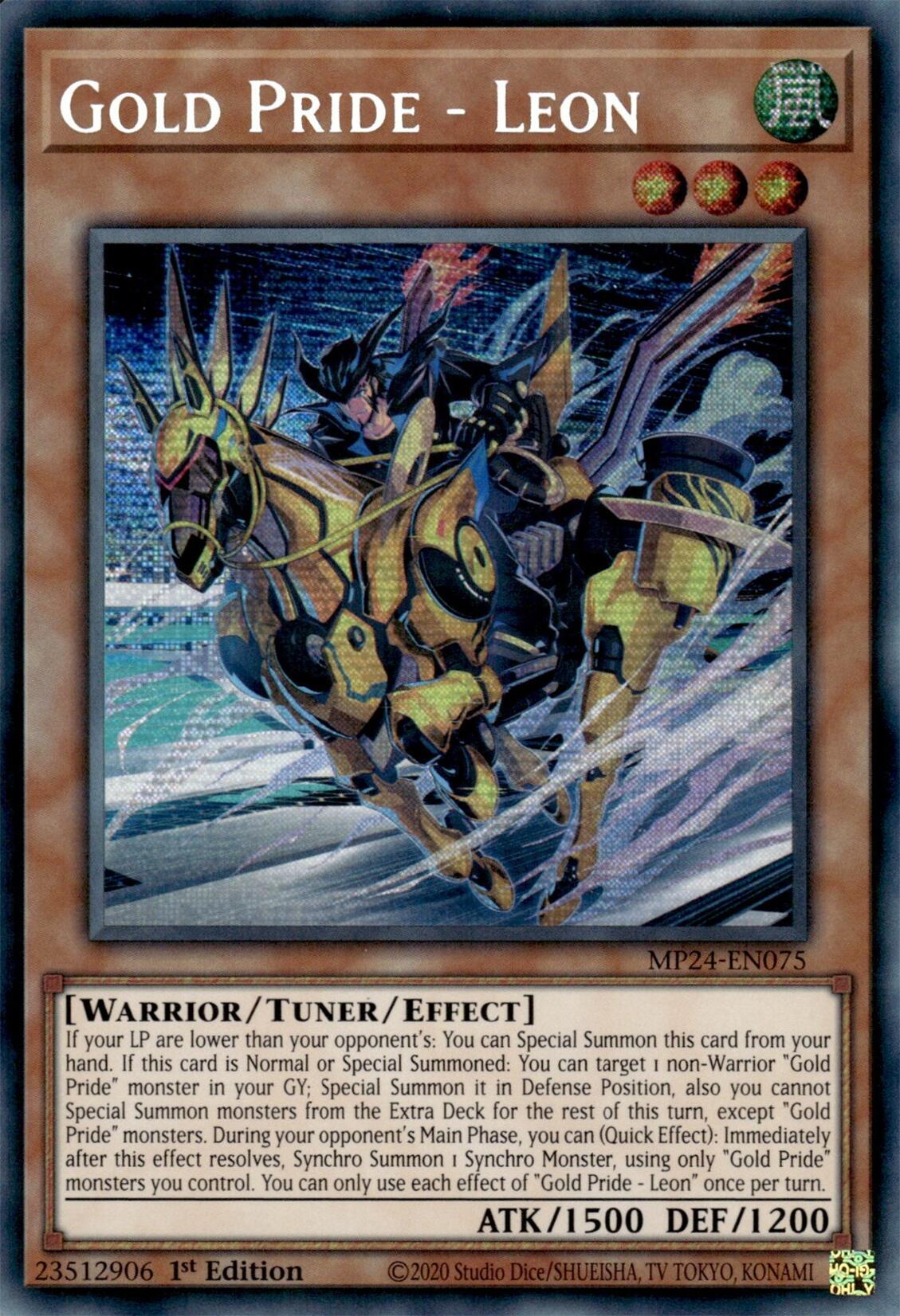 Gold Pride - Leon [MP24-EN075] Prismatic Secret Rare | Event Horizon Hobbies CA