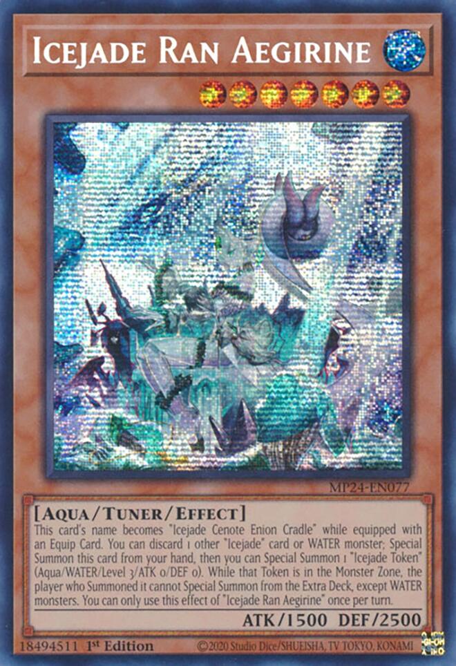 Icejade Ran Aegirine [MP24-EN077] Prismatic Secret Rare | Event Horizon Hobbies CA