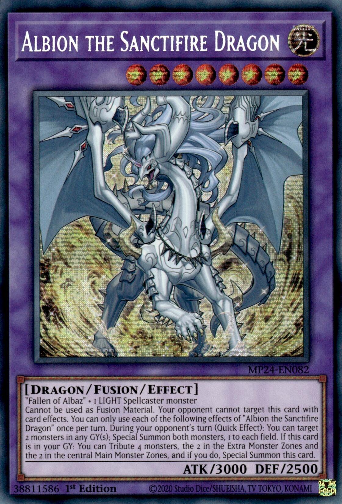 Albion the Sanctifire Dragon [MP24-EN082] Prismatic Secret Rare | Event Horizon Hobbies CA