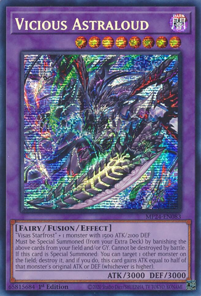 Vicious Astraloud [MP24-EN083] Prismatic Secret Rare | Event Horizon Hobbies CA