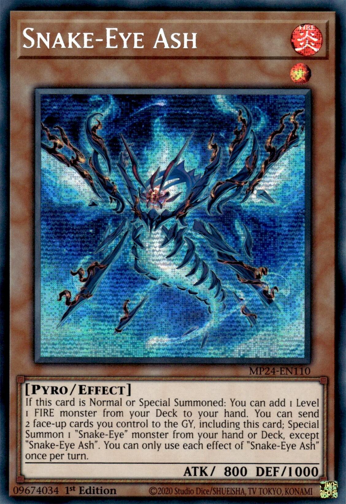 Snake-Eye Ash [MP24-EN110] Prismatic Secret Rare | Event Horizon Hobbies CA