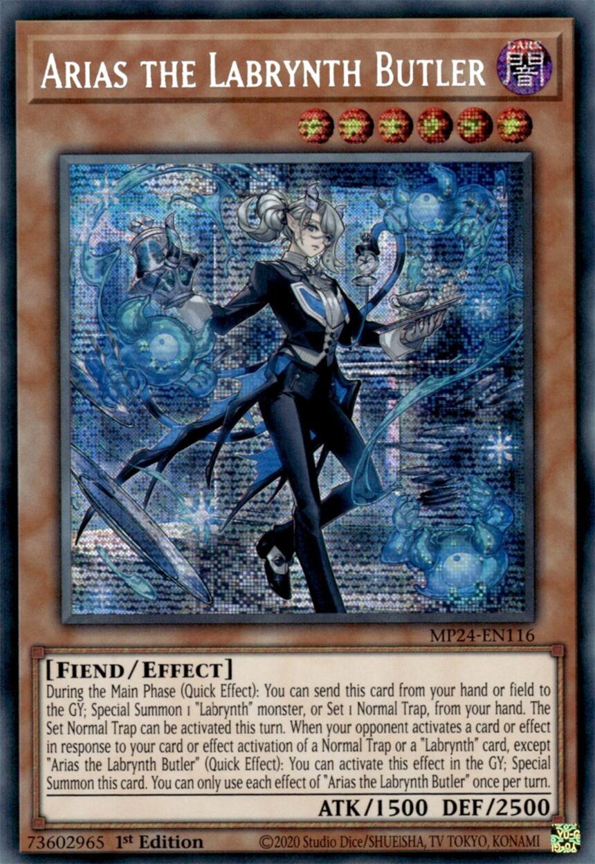 Arias the Labrynth Butler [MP24-EN116] Prismatic Secret Rare | Event Horizon Hobbies CA