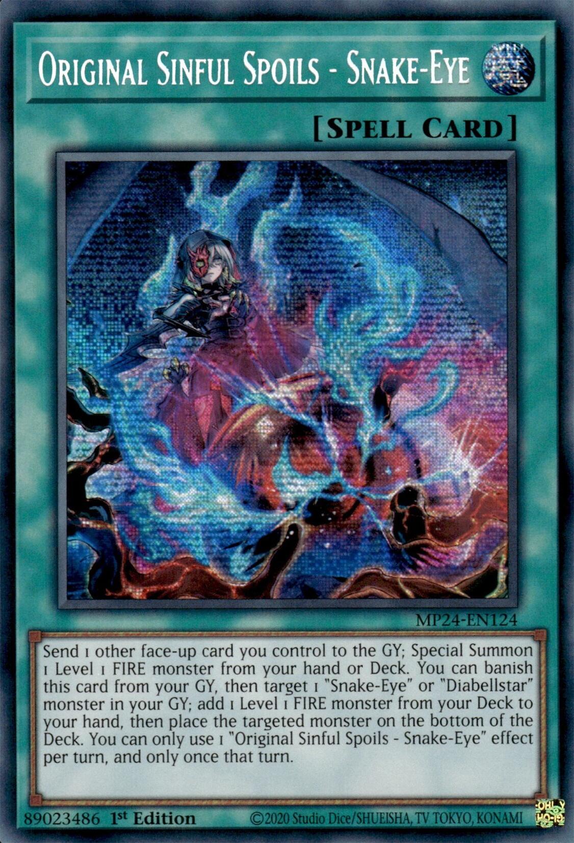 Original Sinful Spoils - Snake-Eye [MP24-EN124] Prismatic Secret Rare | Event Horizon Hobbies CA