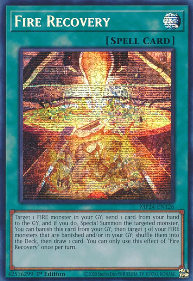 Fire Recovery [MP24-EN126] Prismatic Secret Rare | Event Horizon Hobbies CA