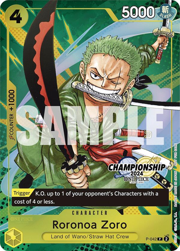 Roronoa Zoro (CS 2024 Event Pack Finalist) [One Piece Promotion Cards] | Event Horizon Hobbies CA