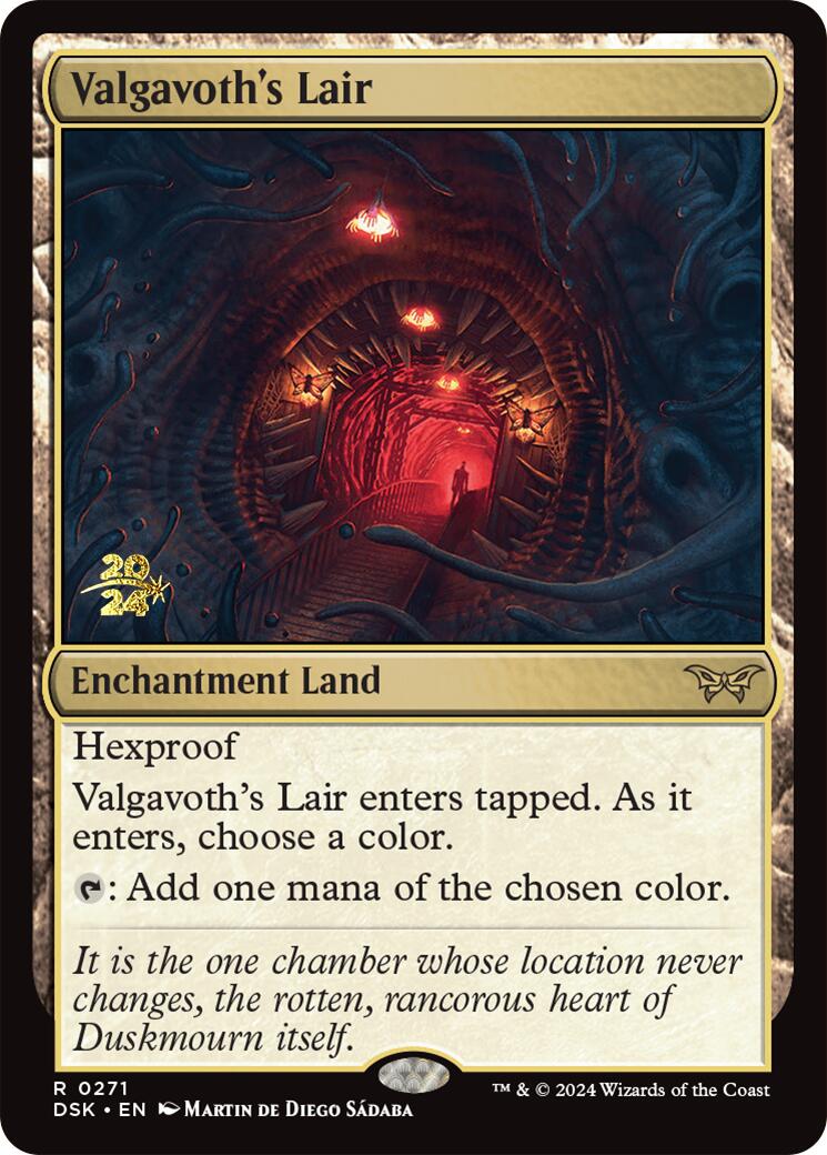 Valgavoth's Lair [Duskmourn: House of Horror Prerelease Promos] | Event Horizon Hobbies CA