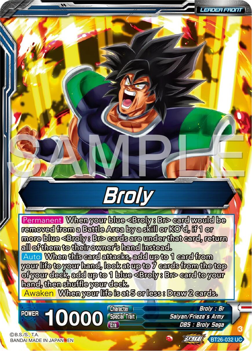 Broly // SS Broly, Full-Power Explosion (BT26-032) [Ultimate Advent] | Event Horizon Hobbies CA