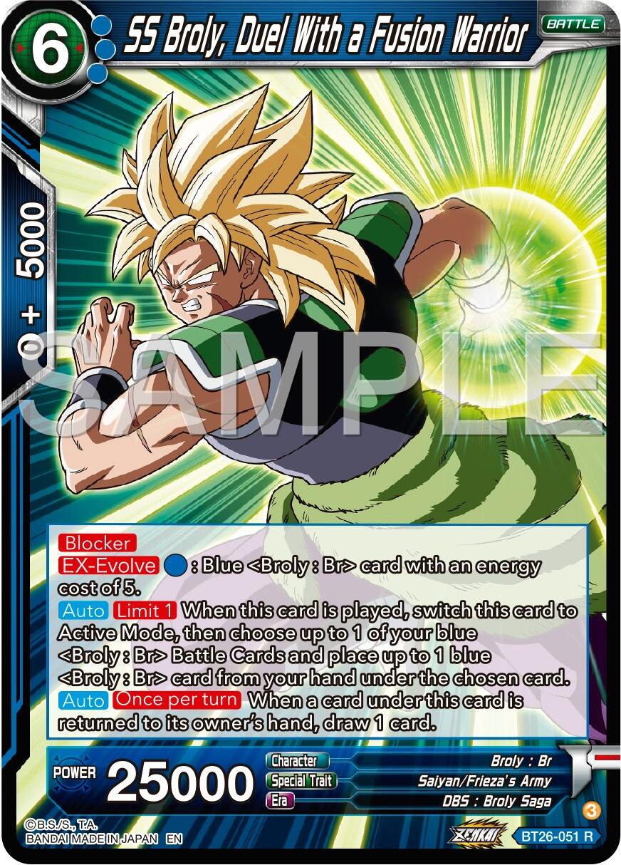 SS Broly, Duel With a Fusion Warrior (BT26-051) [Ultimate Advent] | Event Horizon Hobbies CA