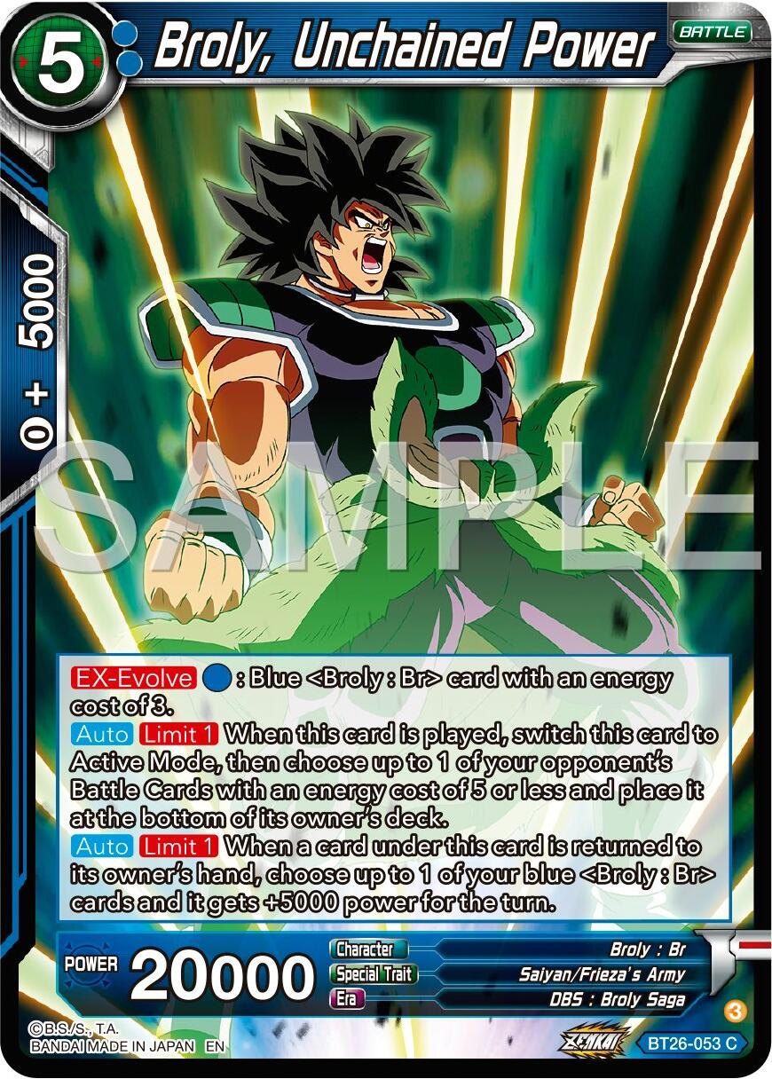 Broly, Unchained Power (BT26-053) [Ultimate Advent] | Event Horizon Hobbies CA