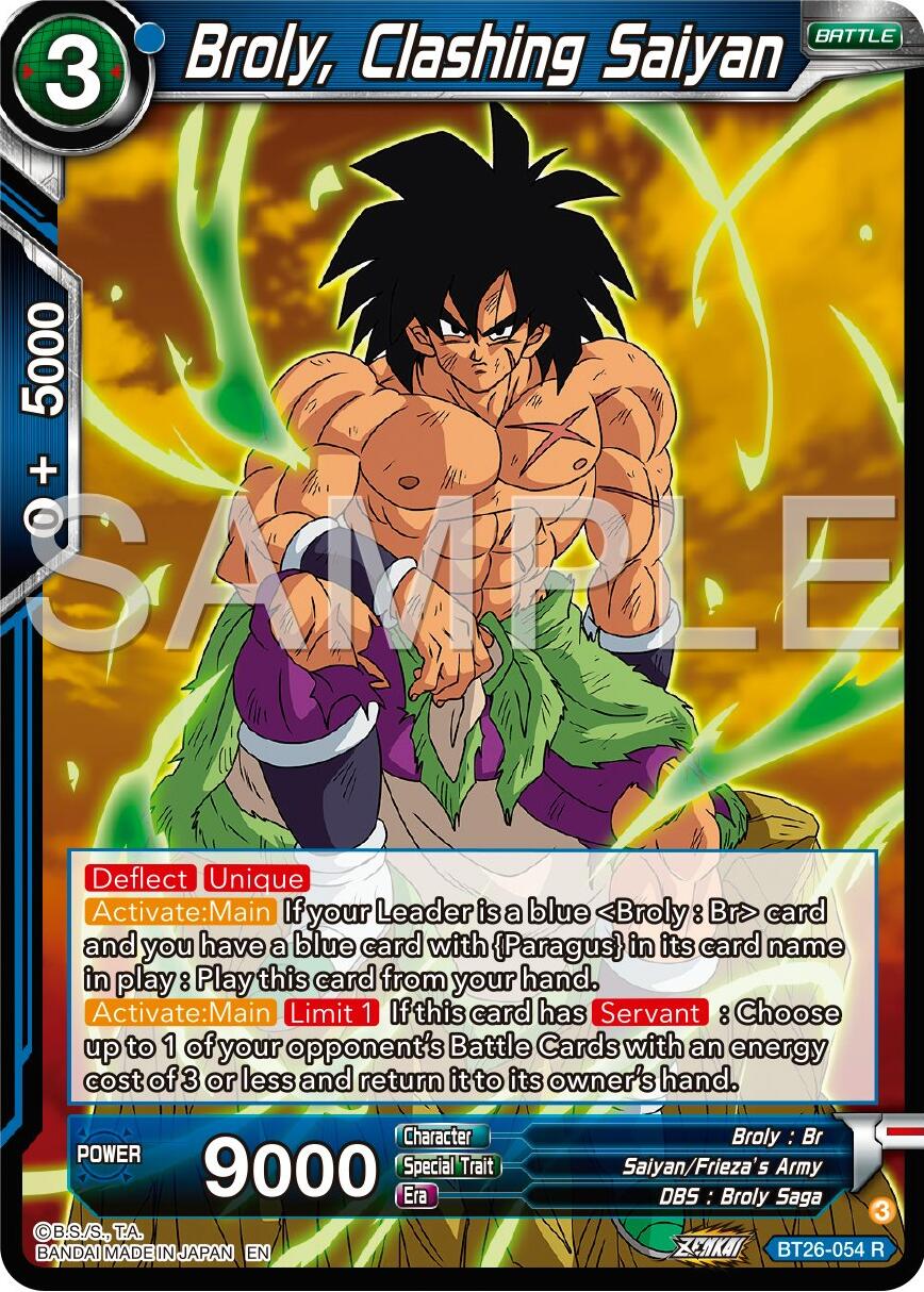 Broly, Clashing Saiyan (BT26-054) [Ultimate Advent] | Event Horizon Hobbies CA