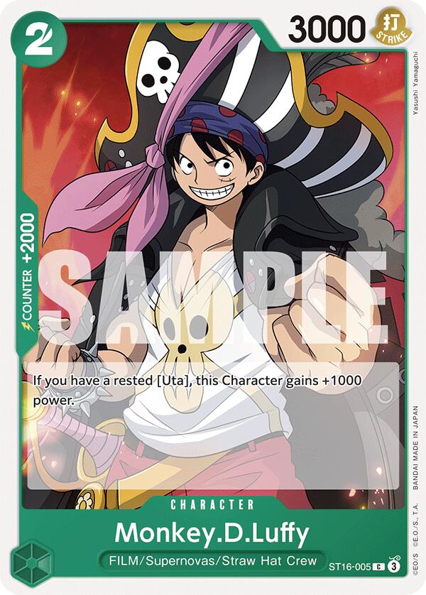 Monkey.D.Luffy [Starter Deck: GREEN Uta] | Event Horizon Hobbies CA