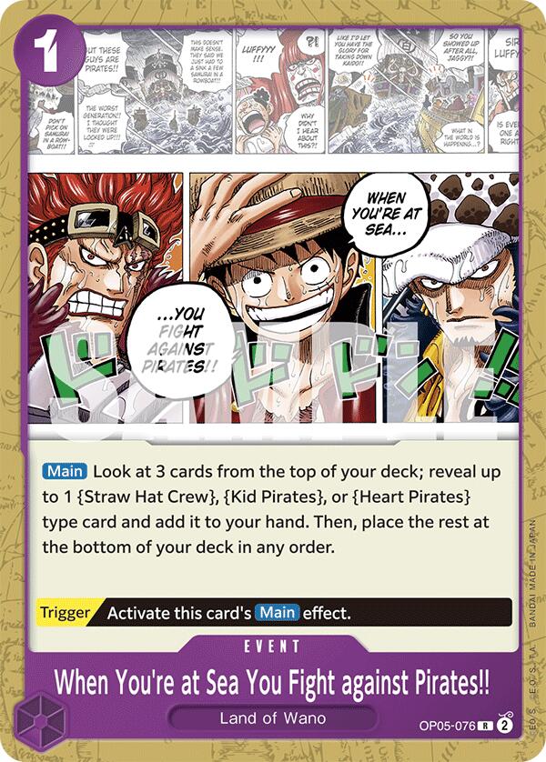 When You're at Sea You Fight against Pirates!! [Starter Deck: PURPLE Monkey.D.Luffy] | Event Horizon Hobbies CA