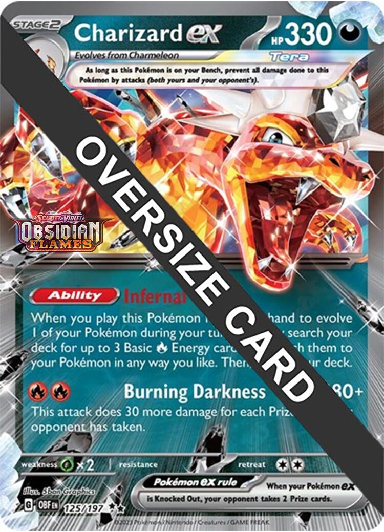 Charizard ex (125/197 - Jumbo Card) [Scarlet & Violet: Obsidian Flames] | Event Horizon Hobbies CA