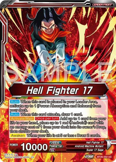 Hell Fighter 17 // Super 17, Anti-Saiyan Killing Machine (Alternate Art) (BT26-002) [Ultimate Advent] | Event Horizon Hobbies CA