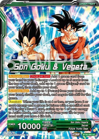 Son Goku & Vegeta // Vegito, Prodigious Fusion (Alternate Art) (BT26-060) [Ultimate Advent] | Event Horizon Hobbies CA