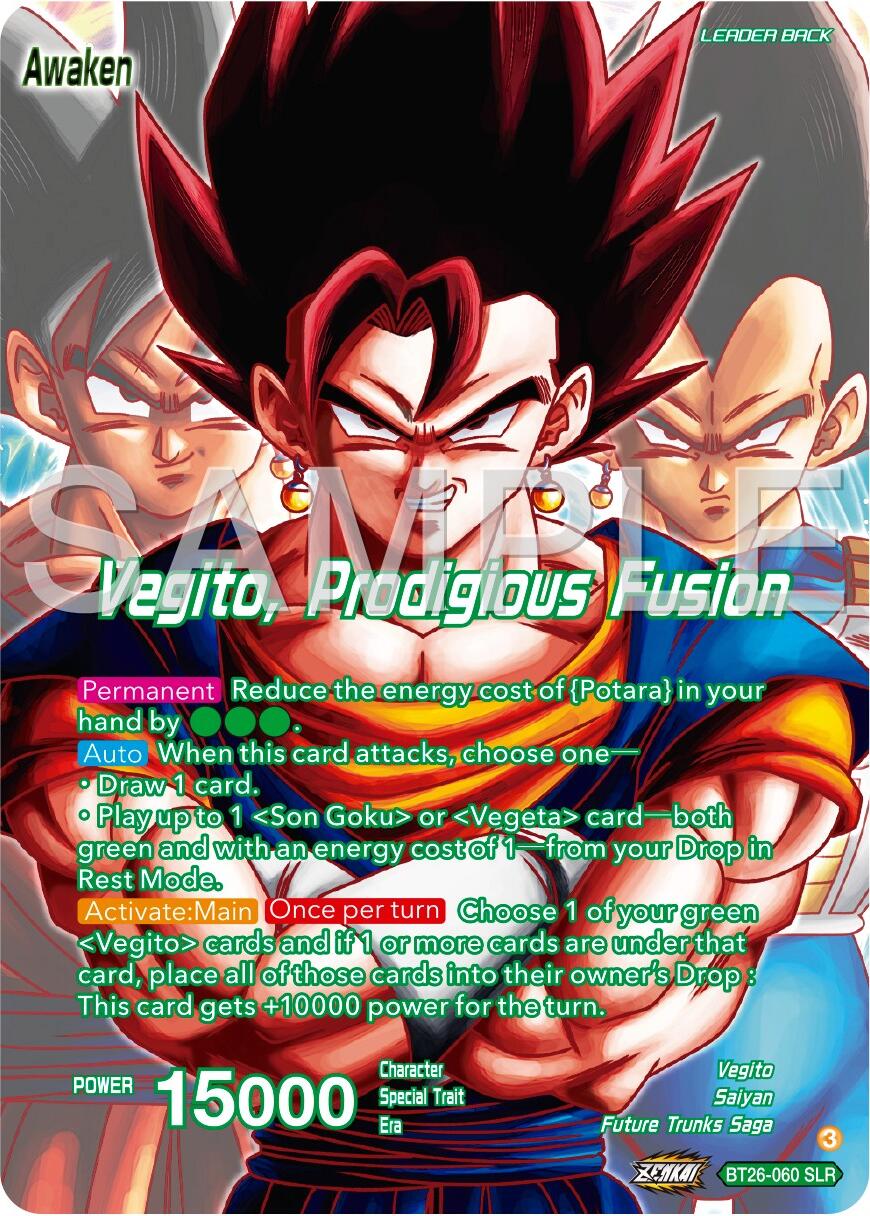 Son Goku & Vegeta // Vegito, Prodigious Fusion (Alternate Art) (BT26-060) [Ultimate Advent] | Event Horizon Hobbies CA