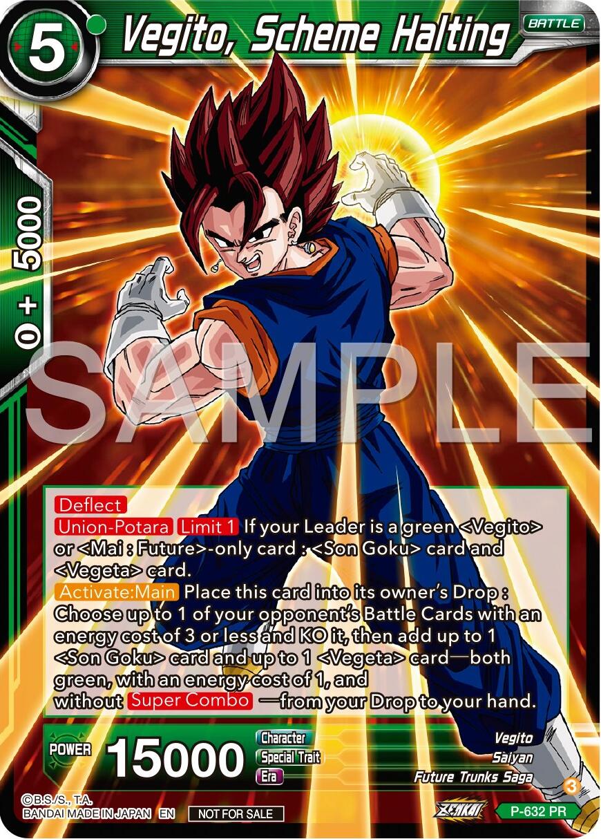 Vegito, Scheme Halting (Zenkai Series Tournament Pack Vol.9) (P-632) [Promotion Cards] | Event Horizon Hobbies CA