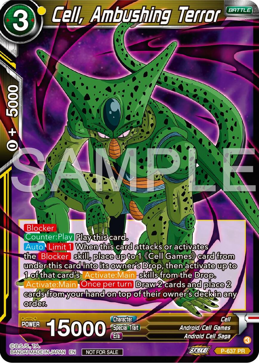 Cell, Ambushing Terror (Zenkai Series Tournament Pack Vol.9) (P-637) [Promotion Cards] | Event Horizon Hobbies CA